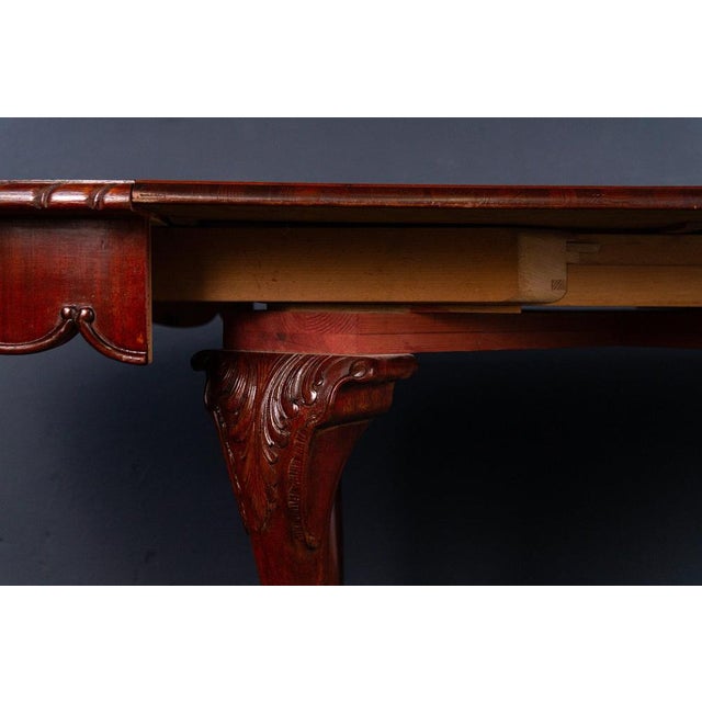 Extendable Dining Table in Mahogany and Pine For Sale - Image 17 of 18