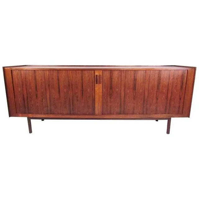 Ib Kofod-Larsen Danish Rosewood Tambour Sideboard For Sale - Image 11 of 11