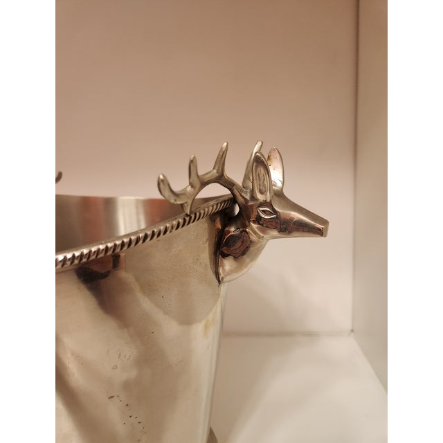 Stag Head Wine Bottle Holder/Ice Bucket For Sale - Image 4 of 7