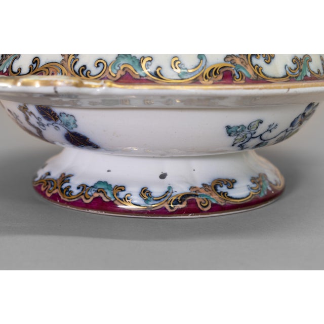 Ceramic Antique Lidded Dish, 1860, Set of 2 For Sale - Image 7 of 12