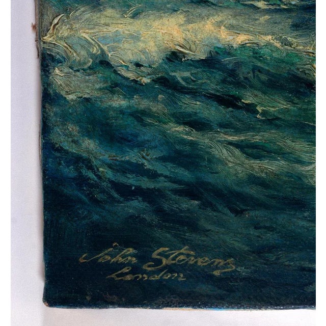 John Stevens, London Veliero, Oil on Canvas, Late 20th Century For Sale - Image 4 of 7