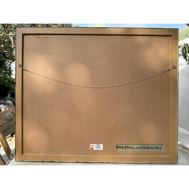 Black Large Expressionist Factory Painting, Poland For Sale - Image 8 of 10