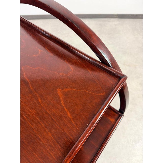 1930s Art Deco No.1157 Serving Trolley attributed to Thonet Debrecen, 1930s For Sale - Image 5 of 10