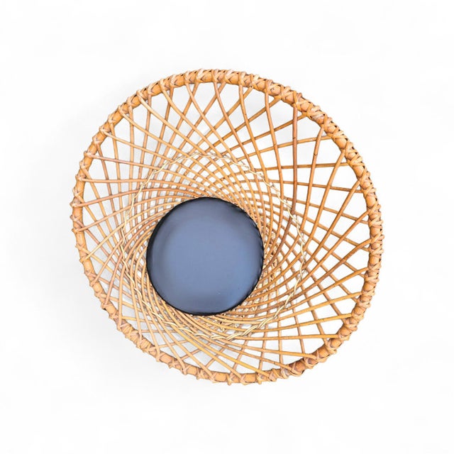 Round Rattan Chair Armchair from Rohé, Noordwolde For Sale - Image 6 of 9