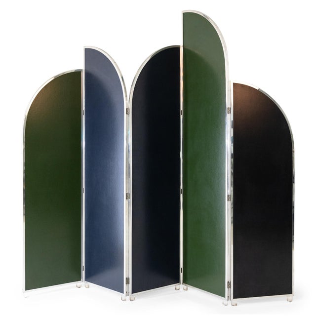 Modern 1970s Colorful Modernist Folding Screen by Sandro Petti For Sale - Image 3 of 18