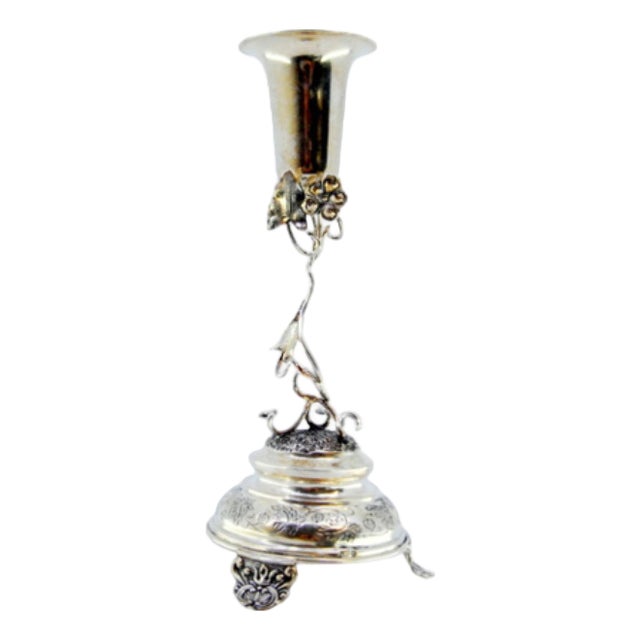 Silver Toothpick Holder with Chalice For Sale