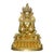 Late 19th Century Gilt Bronze Amitayus Buddha Statue With Turquoise Inlays, 871g For Sale