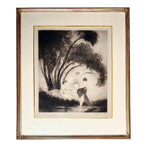 Louis Icart Original Etching Badende (Bathers), 1926 L’Estampe Moderne