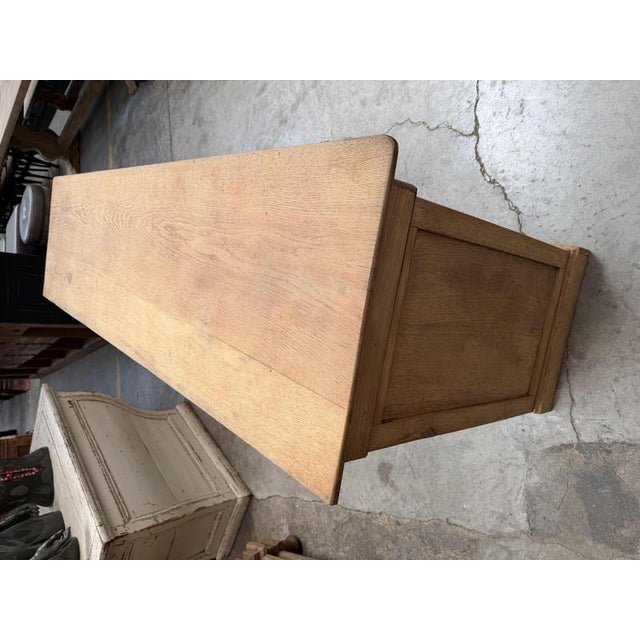 19th Century Solid Raw Oak Sideboard For Sale - Image 10 of 12