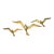 970s Mid-Century Modern Brass Flying Seagulls Wall Sculptures - Set of 3 For Sale