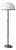 Vintage Swedish Chrome and White Acrylic Floor Lamp from Nybro Armaturfabrik, 1970s For Sale