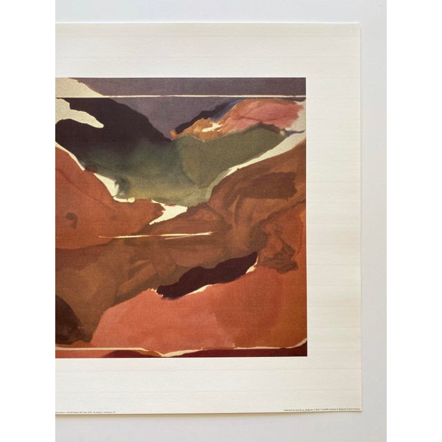 Terra Cotta Helen Frankenthaler Abstract Expressionist Fine Art Lithograph Print " Nature Abhors a Vacuum " 1973 For Sale - Image 8 of 12