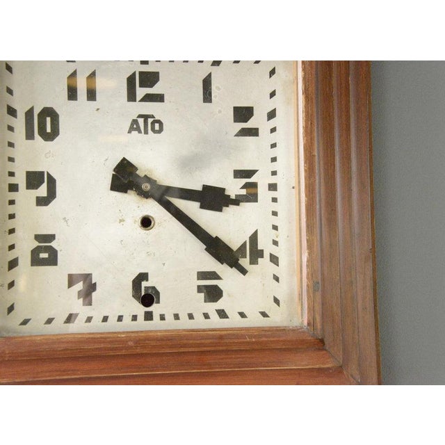 Art Deco Wall Clock by Ato, 1920s For Sale - Image 3 of 9