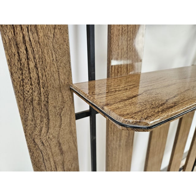 Metal Wall Hanger with Mirror, 1950s For Sale - Image 7 of 10