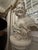 Early 20th Century Carrara Marble Bust and Pedestal 6’ c.1900’s For Sale - Image 5 of 8