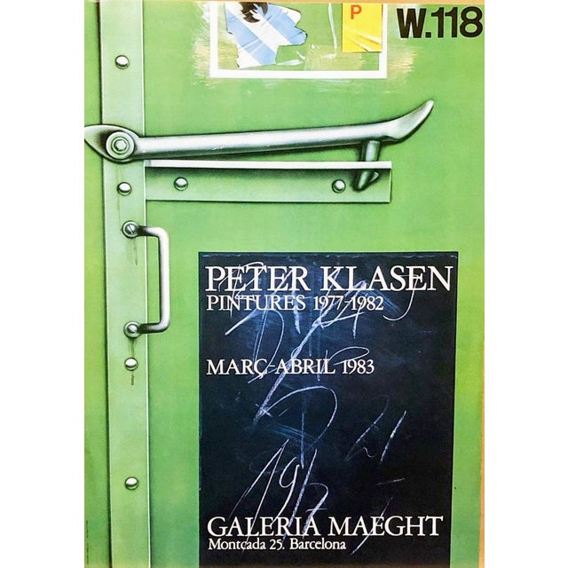 Peter Klasen - The Blue Cover, 1983 Original signed lithographic poster, especially created by the artist for Museum of...