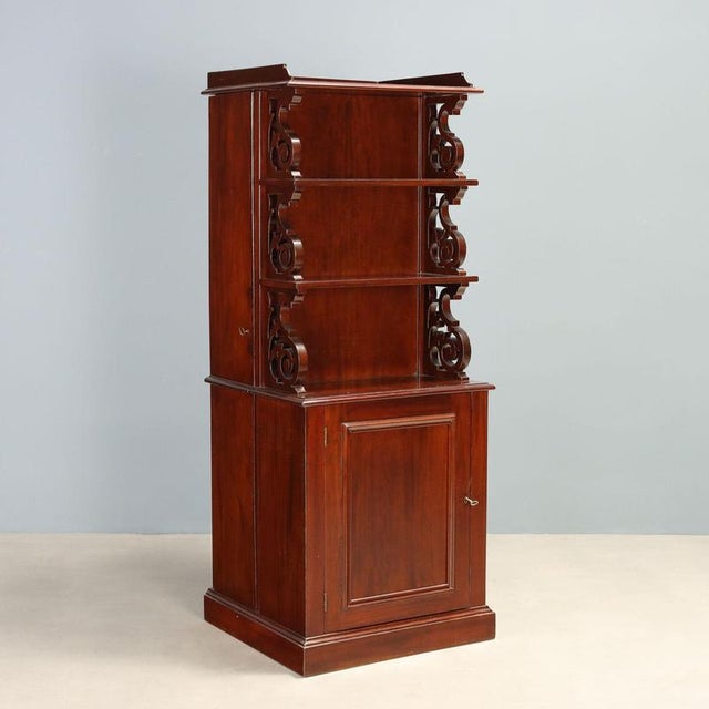 Mahogany Sideboard with Shelves, England, 1900s For Sale - Image 13 of 13