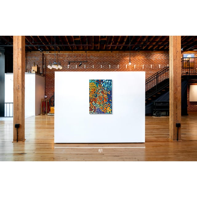 Abstract Kathleen Kane-Murrell Abstract Oil Painting "Canyon, Spring" For Sale - Image 3 of 4