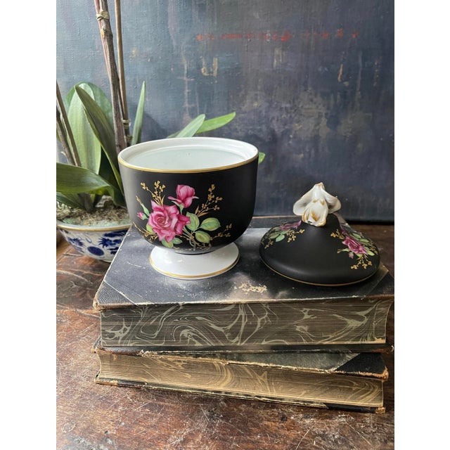 Metal Black and Pink Rosenthal Germany Trinket Dish Selb For Sale - Image 7 of 7