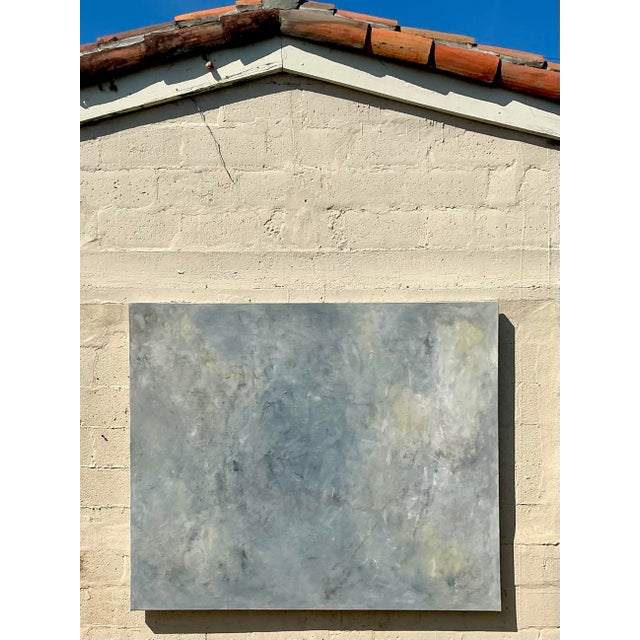 Early 21st Century Vintage Boho Monumental Abstract Oil Painting on Canvas For Sale - Image 5 of 6