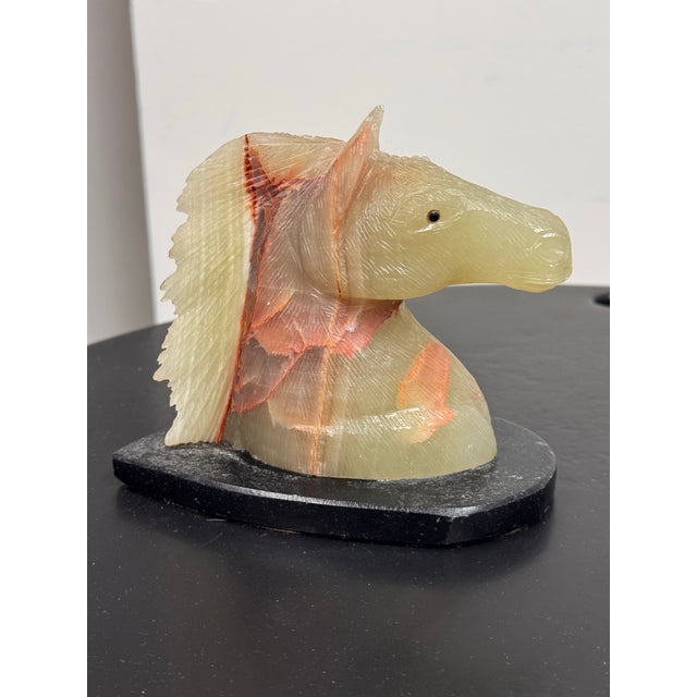 Abstract Amsterdam Sauer Carved Translucent Stone Horse Head Sculpture For Sale - Image 3 of 12