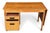 Brown Vintage Mid-Century Modern Expandable Drop-Leaf Teak Writing Desk For Sale - Image 8 of 13