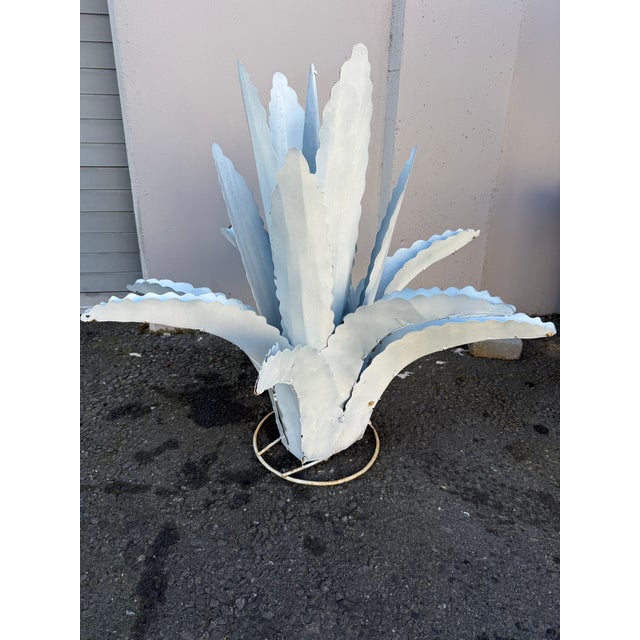 Beautiful handmade zinc agave plant - handmade by an artist in Texas. The organic forms of these plants add so much...