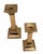 Metal 20th Century MCM Polished Brass Candle Holders - A Pair For Sale - Image 7 of 10