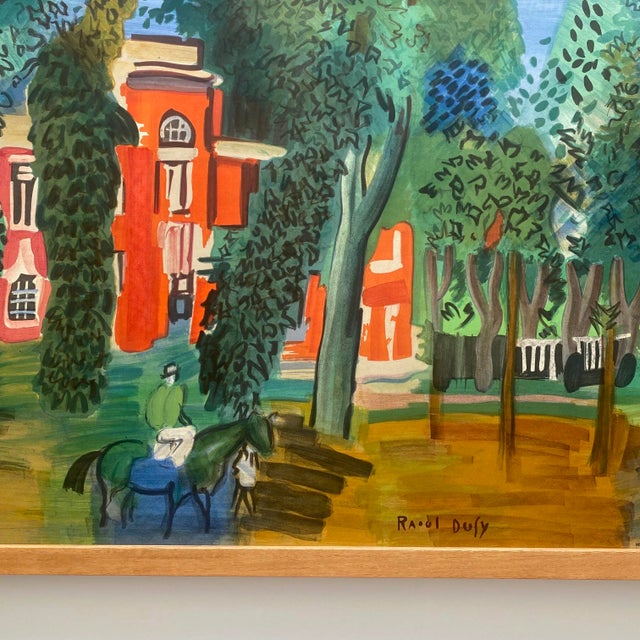 Raoul Dufy、PADDOCK A CHANTILLY、海外版超希少レゾネ RAOUL DUFY Paddock-Deauville, 1960 – Art Wise Premium Posters