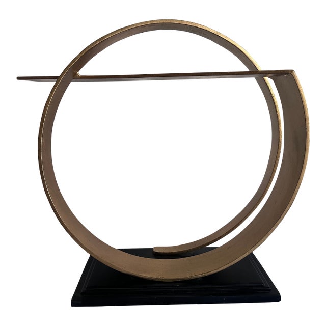 Arteriors Home Nasher Gold Lead and Iron Abstract Sculpture For Sale