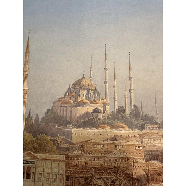 Friedrich Horner, Istanbul (Constantinople) – Hagia Sophia, Gouache Painting on Paper For Sale - Image 6 of 12