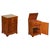 A clever mid-century vintage record cabinet designed to mimic a traditional five-drawer chest of drawers. The piece...