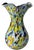 15+ In. Tall Bulbous Multicolor Ruffled Art Glass Confetti Multicolor Vase For Sale - Image 10 of 18