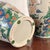 Vintage 16" Chinese Chinoiserie Porcelain Cherry Blossom & Bird Urn - A Pair For Sale - Image 11 of 11