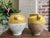 Pair Antique Provincial French Yellow Glazed Pottery Confit Pot Urn Vase Vessel For Sale In Dallas - Image 6 of 13