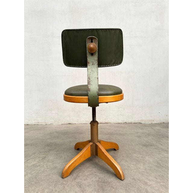 Green Factory Chair from Ama Elastik, 1930s For Sale - Image 8 of 11