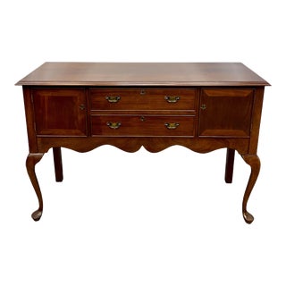 Vintage Craftique Chippendale Style Solid Cherry Sideboard For Sale