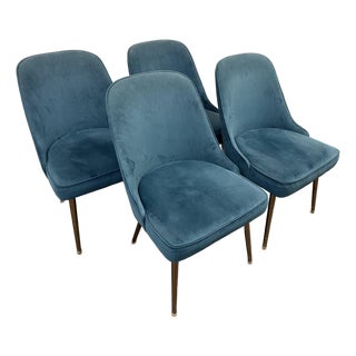 West Elm Mid-Century Dining Chairs, Set of Four For Sale