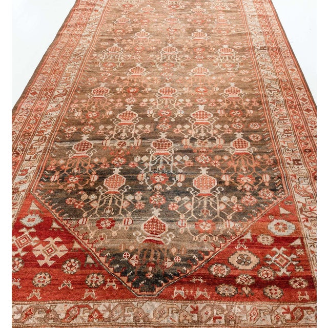Brown Persian Malayer Rug For Sale - Image 8 of 9