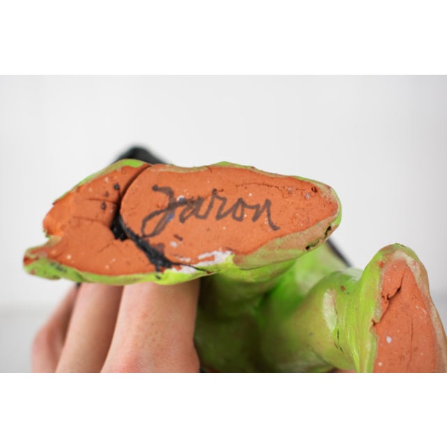 Signed Postmodern Feminist Sculptural Pottery - Witch Teapot For Sale - Image 15 of 17