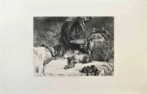 Charles Meryon, Un Coin de Cuisine, Etching, 1870s