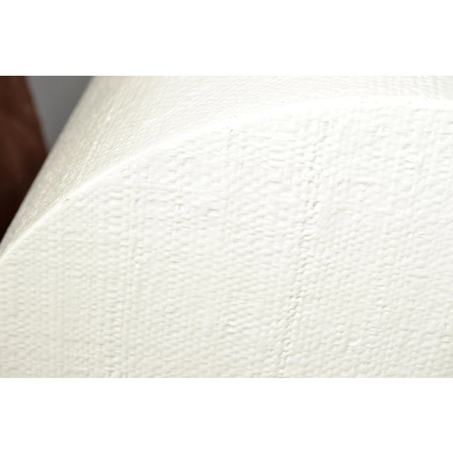 Karl Springer Style Mid-Century Modern Long Textured Console Table 1980 For Sale - Image 10 of 13