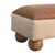 Wood Solid Wood Upholstered Accent Stool For Sale - Image 7 of 7