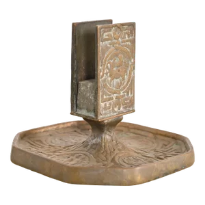 Tiffany Studios New York "Zodiac" Bronze Match Box Holder