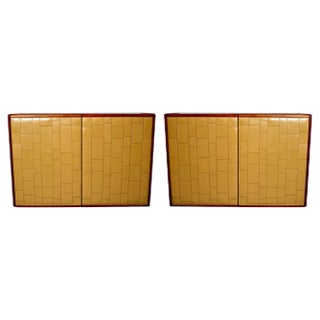 Leather Sideboards, 1970s, Set of 2 For Sale