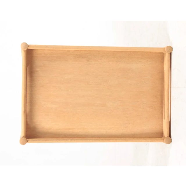 Serving Trolley in Oak by Hans J. Wegner for Andreas Tuck, 1960s For Sale - Image 8 of 11