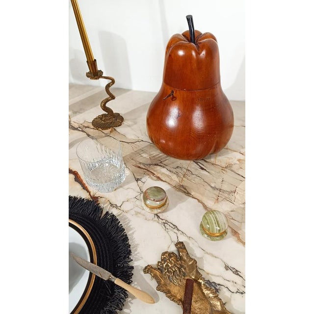 Unique and highly collectible piece—rare in Italy, where it was originally discovered. This sculptural tea caddy is...