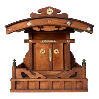 Japanese Wooden Kamidana Temple, 1930s, Set of 2 For Sale