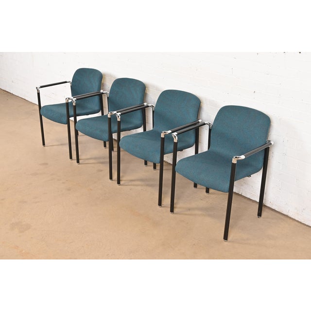 Herman Miller Herman Miller Modern Stacking Armchairs, Set of Four For Sale - Image 4 of 12