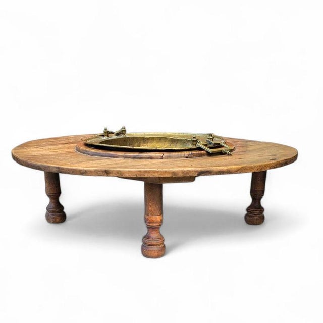 Spanish brazier / coffee table 19th Century / chestnut wood Spanish brazier / coffee table 19th Century / chestnut wood...